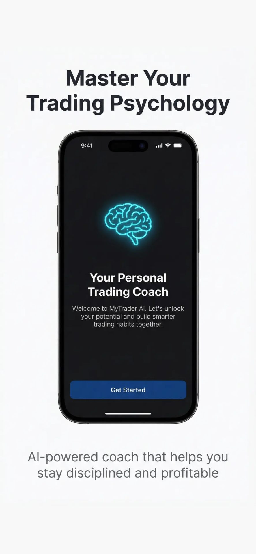MyTrader AI onboarding screen